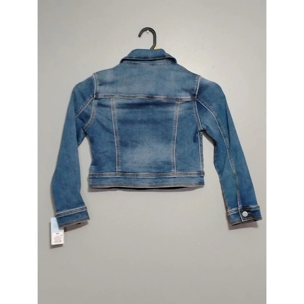 Girl's Jean Jacket Cat &Jack Size Medium Wash : Snap Closure, Denim Style